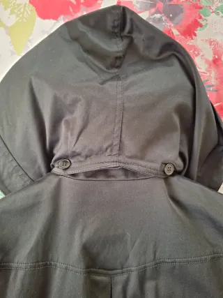 Gabardina Zara Negra Mujer Talla L (42)