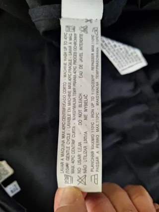 Gabardina Zara Negra Mujer Talla L (42)