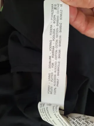 Gabardina Zara Negra Mujer Talla L (42)