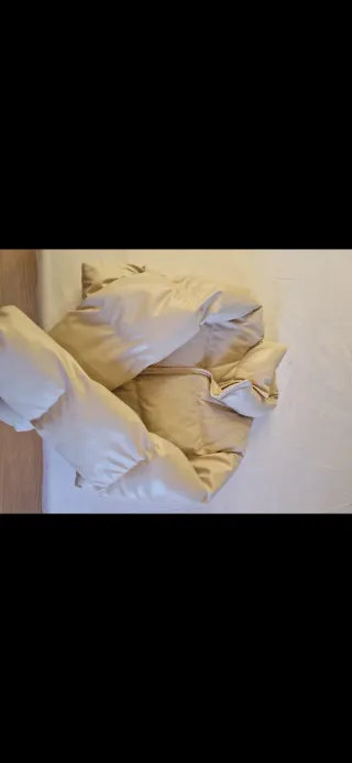 Cazadora de cuero beige