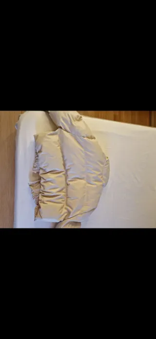 Cazadora de cuero beige