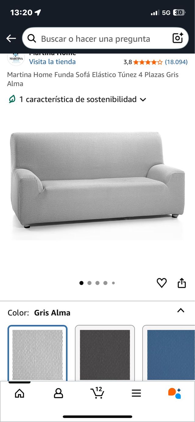 Fodera per divano 4 posti elastica grigia. Rif. 133