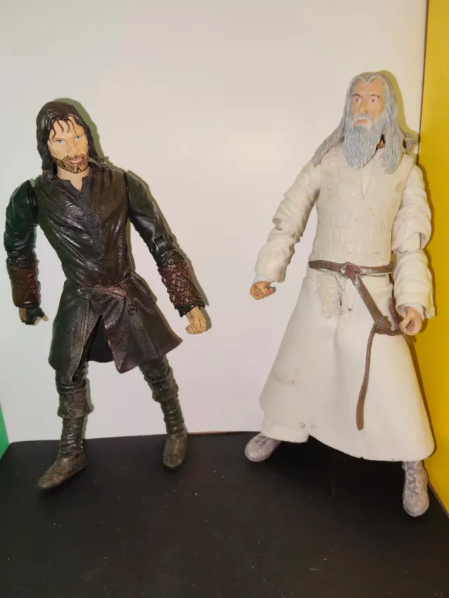 Action Figure Signore Anelli Gandalf e Aragorn
