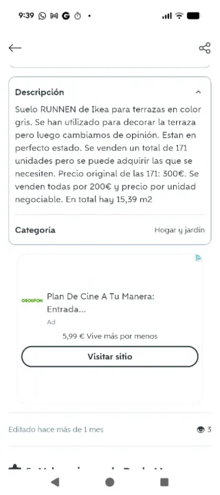 70 Baldosas Suelo Runner Ikea