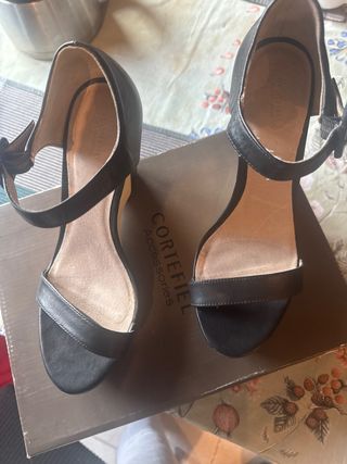Sandalias Cortefiel Negras