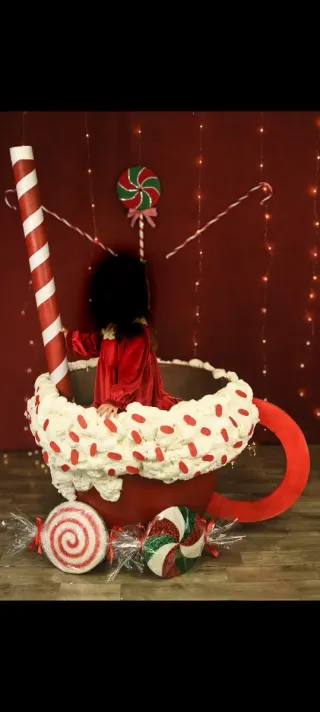 Taza Navideña Gigante Decorativa