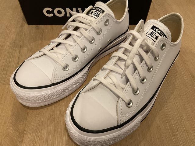 Converse Piel blancas plataforma