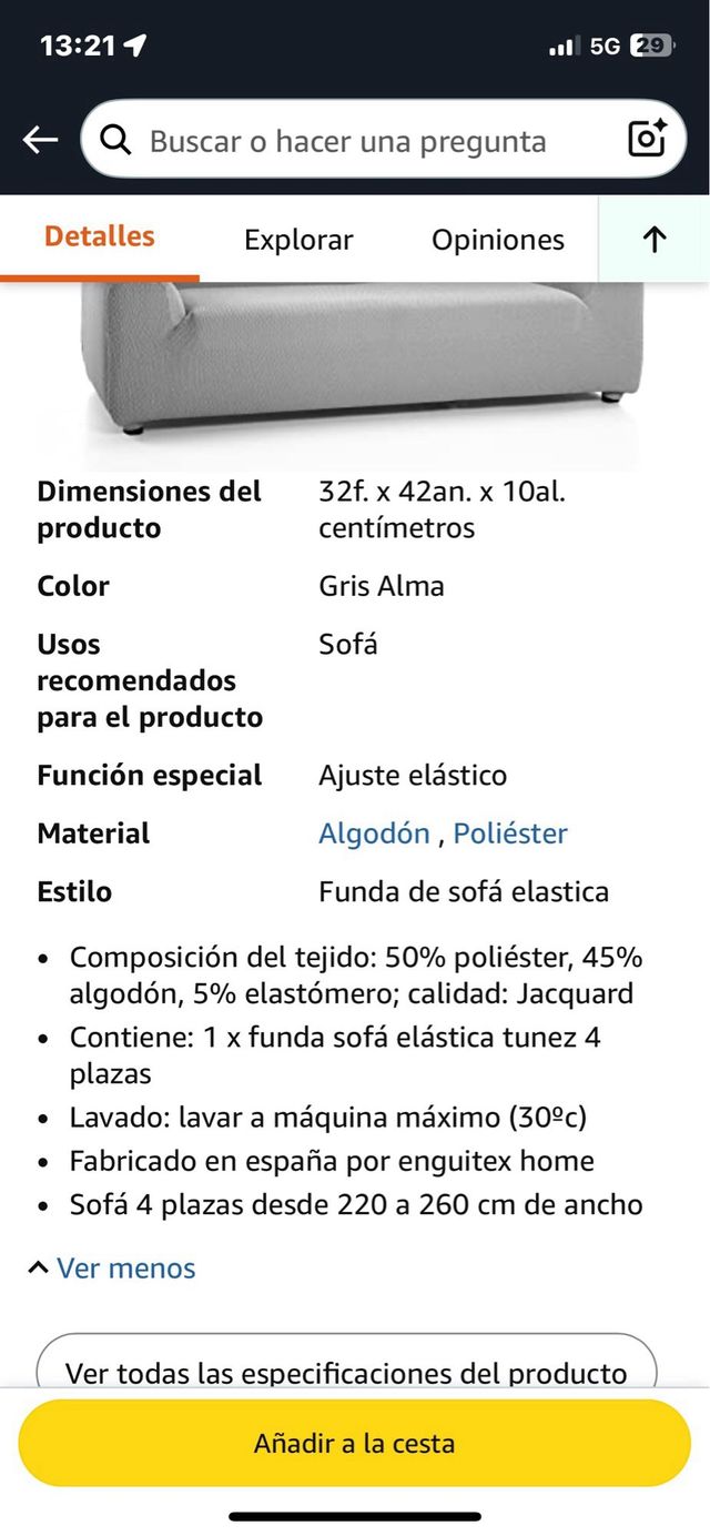 Fondi per divano elastico 4 posti grigio. Rif. 134