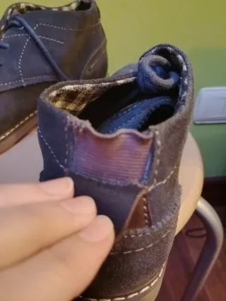 Zapatos de ante azul talla 42