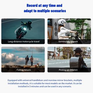 Cámara Dash cam motocicleta/bici/patin DVR 1080