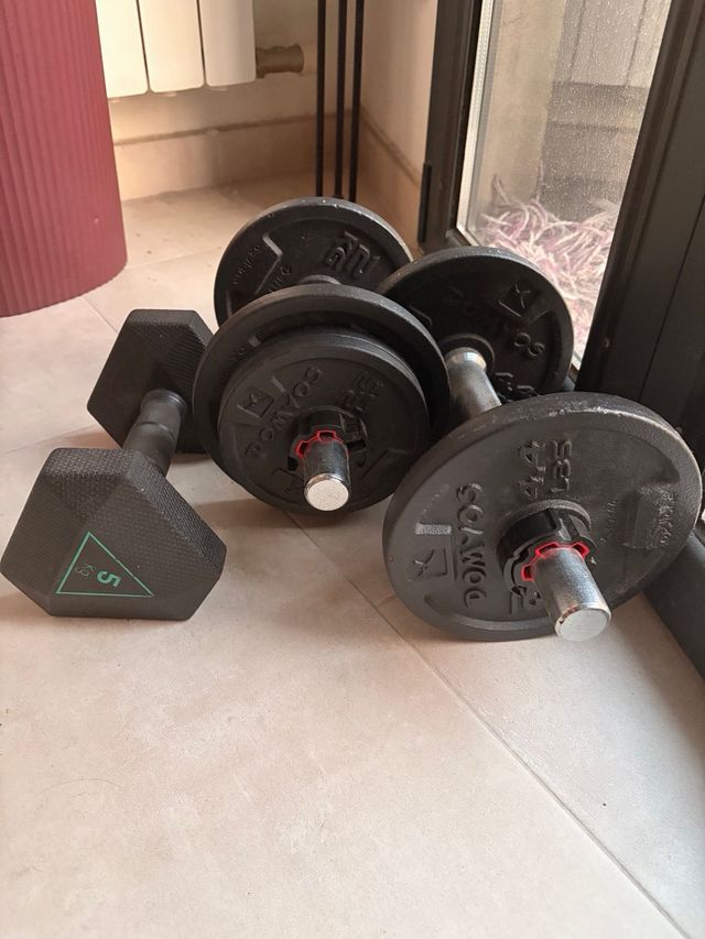 Mancuernas decathlon.
