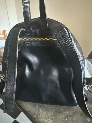 Mochila Love Moschino Negra Corazón Dorado