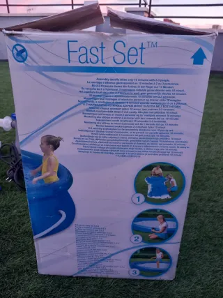 Piscina Hinchable Bestway Fast Set + Depuradora