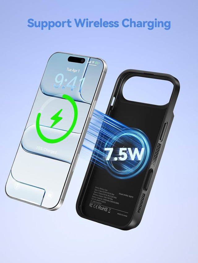 Cover power bank Batteria iPhone Air 9300mAh 20W