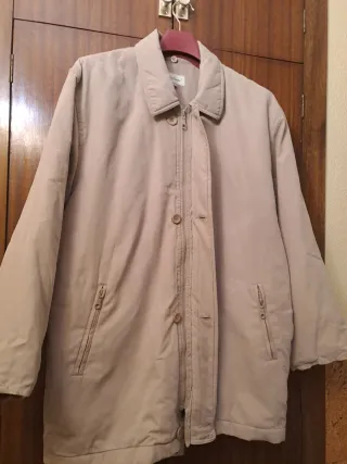 Chaquetón Hombre Beige y Marrón