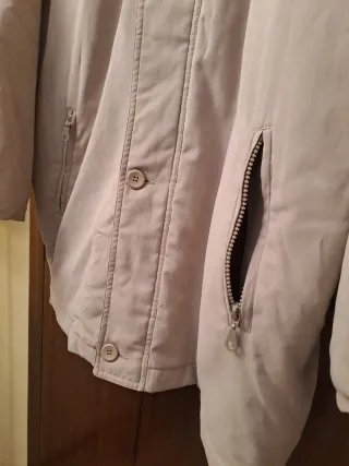 Chaquetón Hombre Beige y Marrón