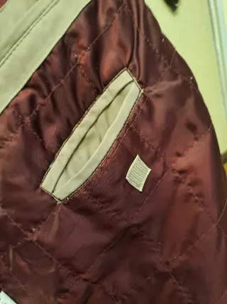 Chaquetón Hombre Beige y Marrón