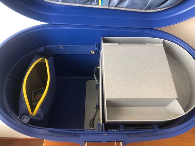 Beauty case Samsonite vintage anni '80 blu