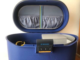 Beauty case Samsonite vintage anni '80 blu