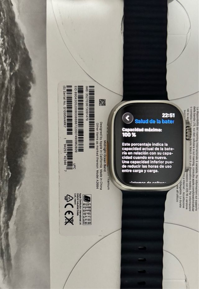 Apple Watch Ultra 100% Batería