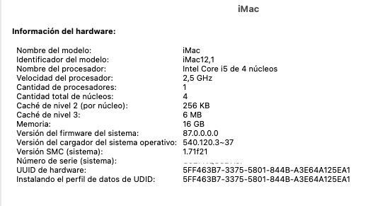 iMac 2011, 21.5". Avería en placa base