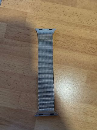 Correa Milanesa Apple Watch Plata