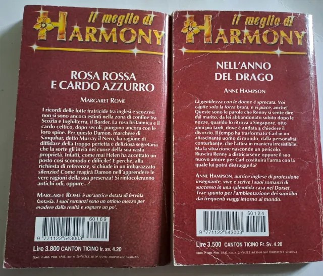 2 romanzi Harmony vintage