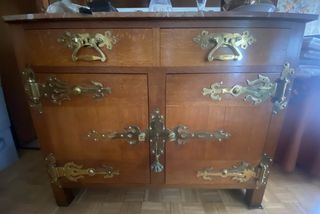 Conjunto comedor roble francés bronce