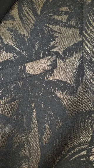 Chaqueta de fiesta hombre dorada y negra