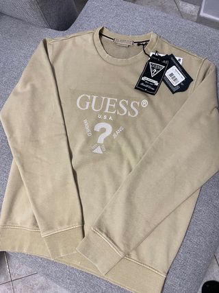Felpa Guess Uomo Beige