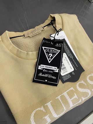 Felpa Guess Uomo Beige