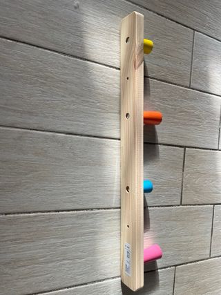 Appendiabiti legno colorato per bambini