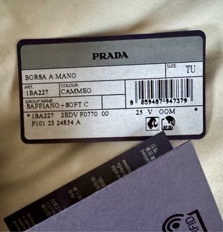 Borsa Prada Pelle Saffiano Beige
