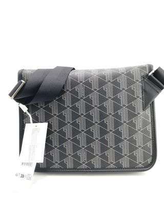 Bandolera Lacoste The Blend Lona Gris/Negro