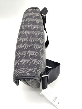 Bandolera Lacoste The Blend Lona Gris/Negro