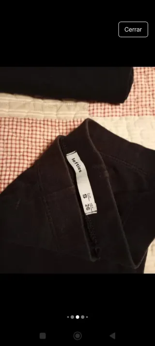 Pijama negro talla S