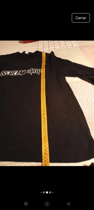 Pijama negro talla S