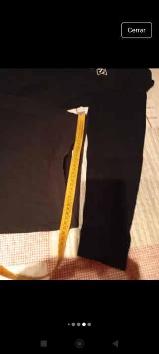 Pijama negro talla S