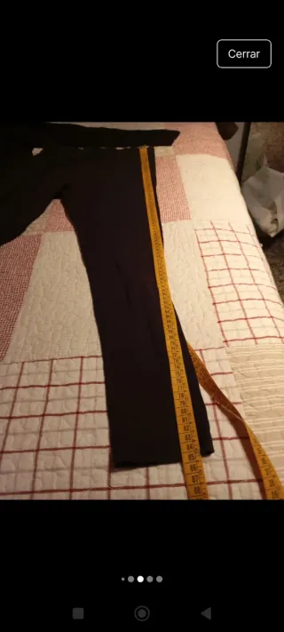 Pijama negro talla S