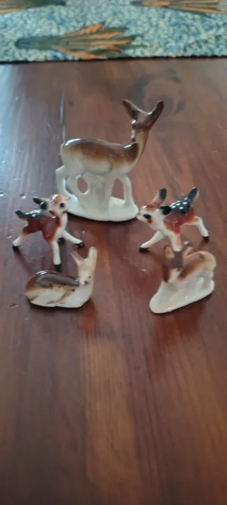 Set 5 Cervi Porcellana