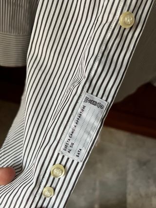 Camicia bianca a righe nere Camicissima