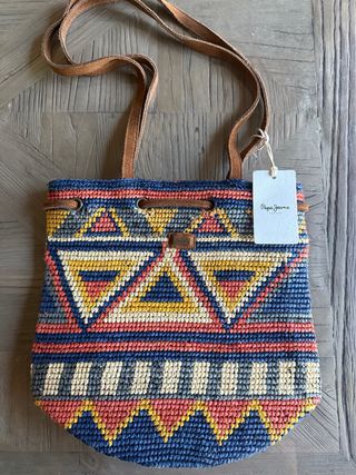 Bolso Pepe Jeans tejido multicolor