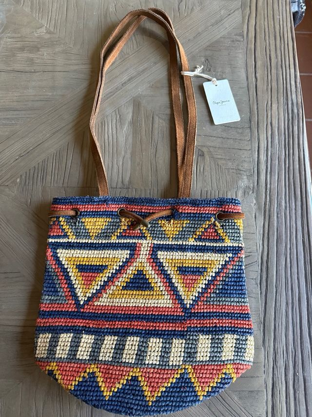 Bolso Pepe Jeans tejido multicolor