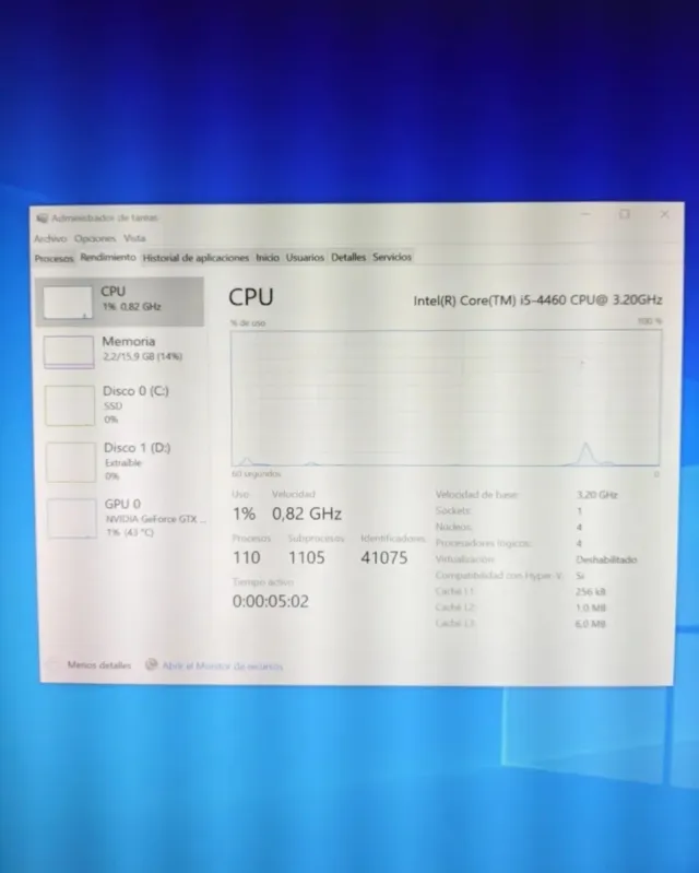 Pc Gaming Intel i5 gtx 1050 ti