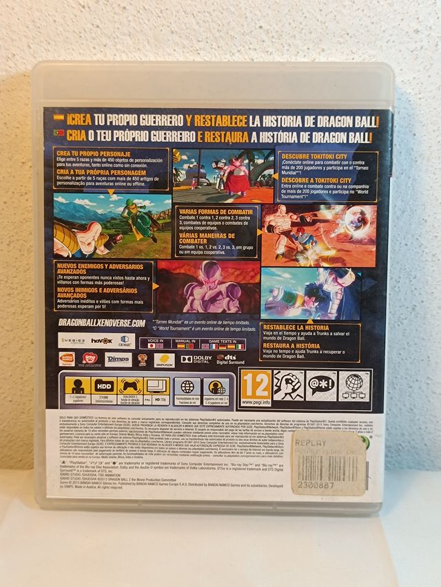 Dragon Ball Xenoverse XV PS3 Pal Esp