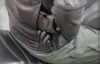 Chaqueta Moto Cuero Marrón SHIMA