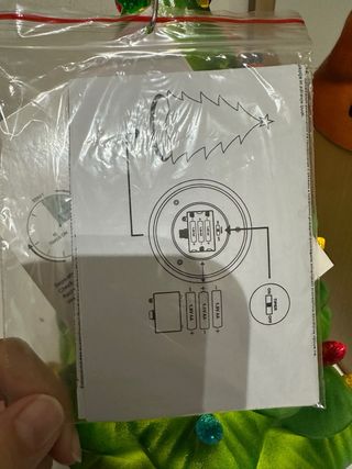 Albero di Natale in plastica con luci