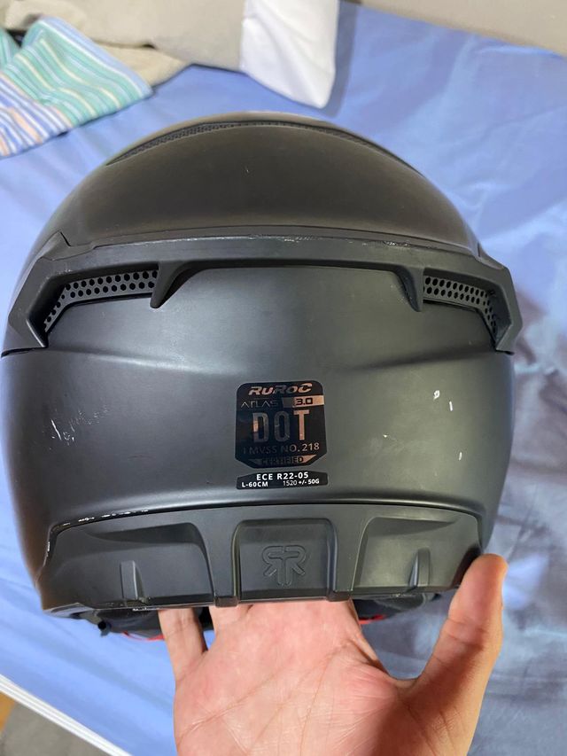Casco RUROC Atlas 3.0 Nero Opaco Taglia L