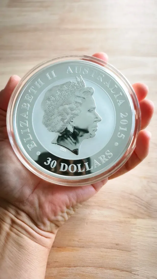 Moneda Plata 999 Kookaburra 1 Kilo 2015 A ESTRENAR