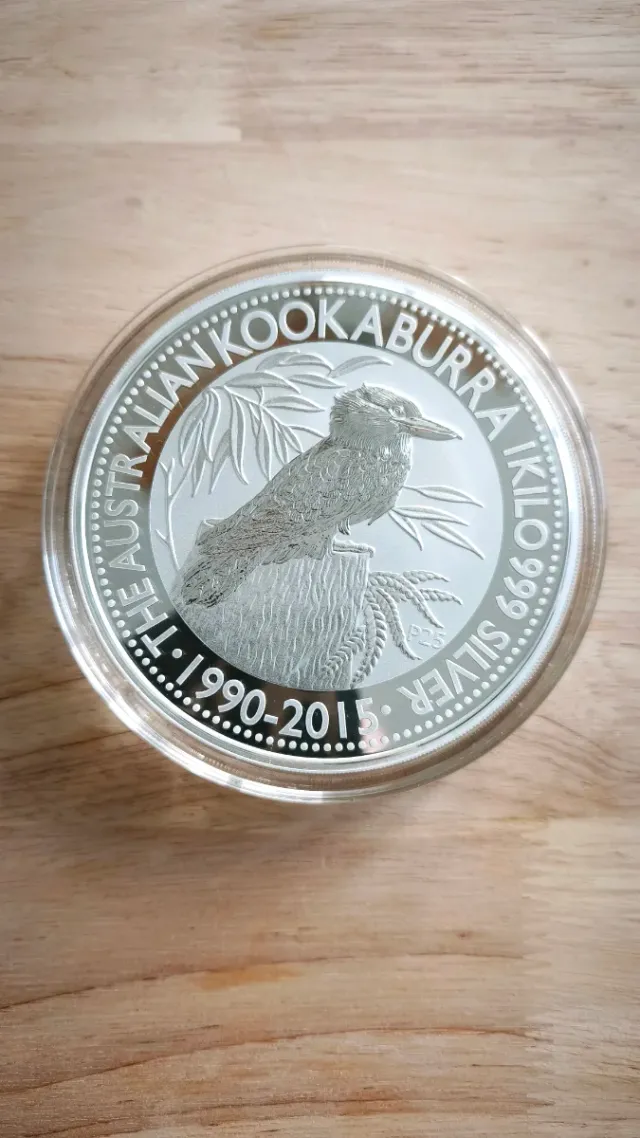Moneda Plata 999 Kookaburra 1 Kilo 2015 A ESTRENAR